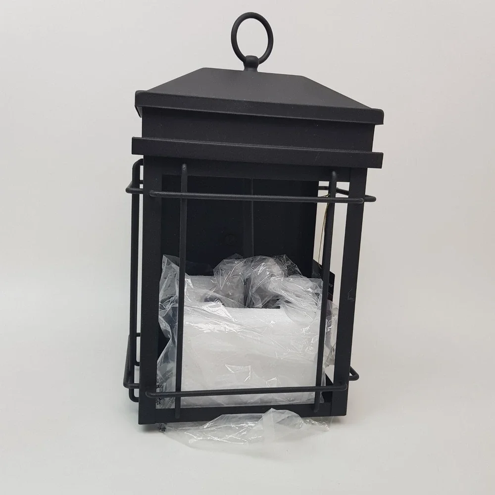 Rotherfield Vintage Outdoor Wall Light Fixture Black Lantern 2-Light 17
